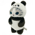 Japan Mofusand Chubby Potetama Plush Toy - Grey Cat / Panda Nyan - 2