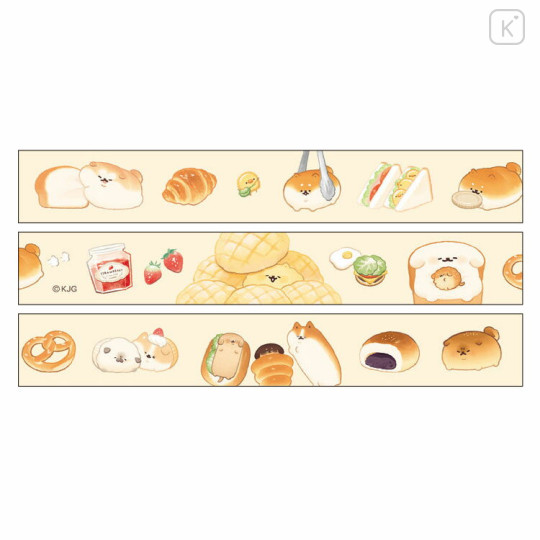 Japan Yeastken Washi Masking Tape - Dog / Bread Melon - 2