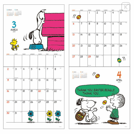 Japan Peanuts Wall Calendar - Snoopy : Comic 2025 - 3