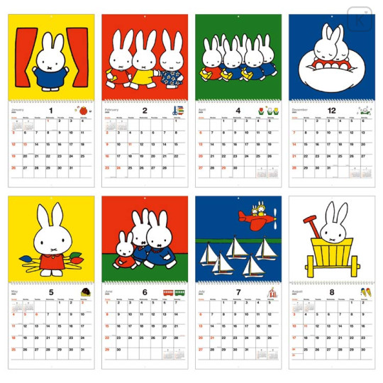 Japan Miffy Wall Calendar - Storybook / 2025 - 2