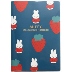 Japan Miffy A5 Planner Monthly Schedule Book - Miffy / Strawberry 2025