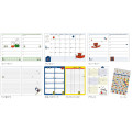 Japan Miffy A6 Planner Monthly & Weekly Schedule Book - Miffy / Face 2025 - 3