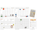 Japan Miffy B6 Planner Monthly & Weekly Schedule Book - Miffy / Red Orange 2025 - 3