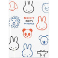 Japan Miffy B6 Planner Monthly & Weekly Schedule Book - Miffy / Drawing 2025 - 1