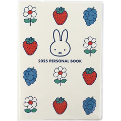 Japan Miffy B6 Planner Monthly & Weekly Schedule Book - Miffy / Strawberry 2025