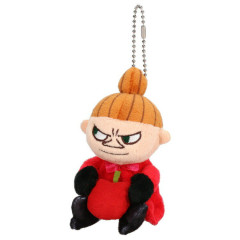 Japan Moomin Monitor Plush Toy Ballchain - Little My / Apple