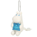 Japan Moomin Monitor Plush Toy Ballchain - Moomintroll - 1