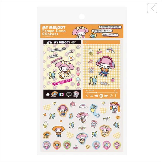 Japan Sanrio Frame Deco Sticker - My Melody - 1