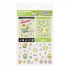 Japan Sanrio Frame Deco Sticker - Pompompurin / Energize