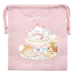 Japan San-X Drawstring Bag - Sugarcocomuu / Debut Dessert Pink