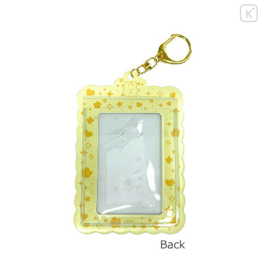 Japan Loveez Photo Holder Card Case Keychain - Pyonchi / Yellow Enjoy Idol - 2