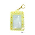 Japan Loveez Photo Holder Card Case Keychain - Pyonchi / Yellow Enjoy Idol - 2