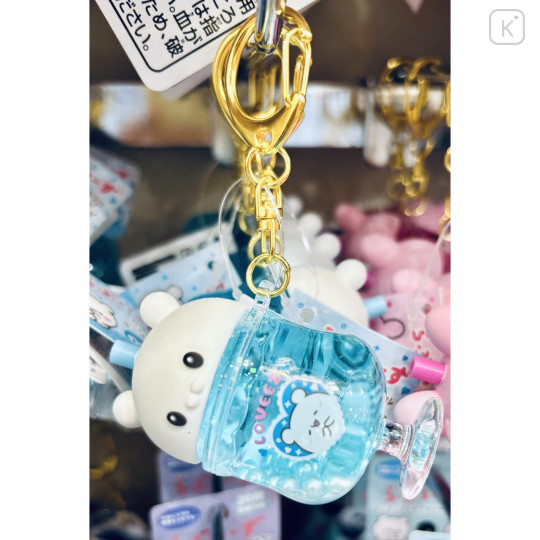 Japan Loveez Floating Sequins Keychain - Sumoppi / Soda Drink - 1