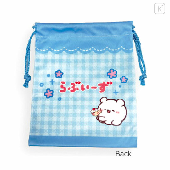 Japan Loveez Drawstring Bag - Sumoppi / Face Gingham - 2