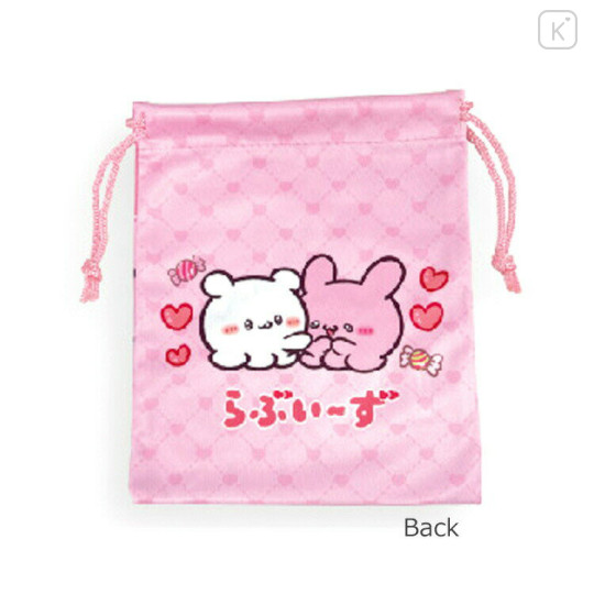 Japan Loveez Drawstring Bag - Sumoppi & Pyonchi / Pink - 2