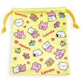 Japan Loveez Drawstring Bag - Sumoppi & Pyonchi / Yellow - 1