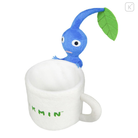 Japan Pikmin Fluffy Accessory Case - Blue / Mug Style - 1