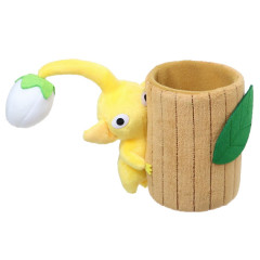 Japan Pikmin Fluffy Accessory Case - Yellow / Hiding Wood Style