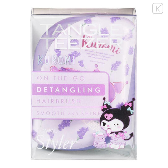 Japan Sanrio Tangle Teezer Hair Care Brush Compact Styler - Kuromi & Baku - 5