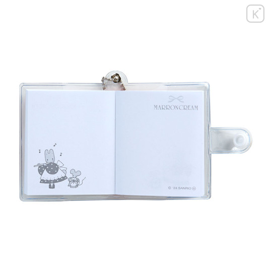 Japan Sanrio Mini Book Keychain - Marron Cream / Retro - 3