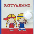 Japan Sanrio Mini Book Keychain - Patty & Jimmy / Retro - 4