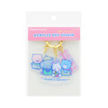 Japan Sanrio Triple Acrylic Keychain - Cheery Chums / Retro - 1