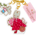 Japan Sanrio Triple Acrylic Keychain - Marron Cream / Retro - 3