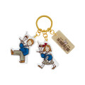 Japan Sanrio Triple Acrylic Keychain - The Vaudeville Duo / Retro - 2