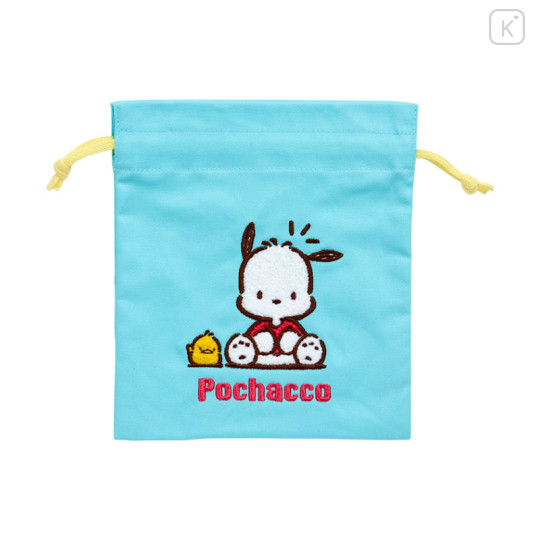 Japan Sanrio Sagara Embroidery Purse - Pochacco / Retro - 1