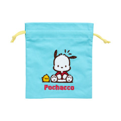 Japan Sanrio Sagara Embroidery Purse - Pochacco / Retro