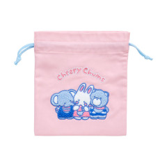 Japan Sanrio Sagara Embroidery Purse - Cheery Chums / Retro