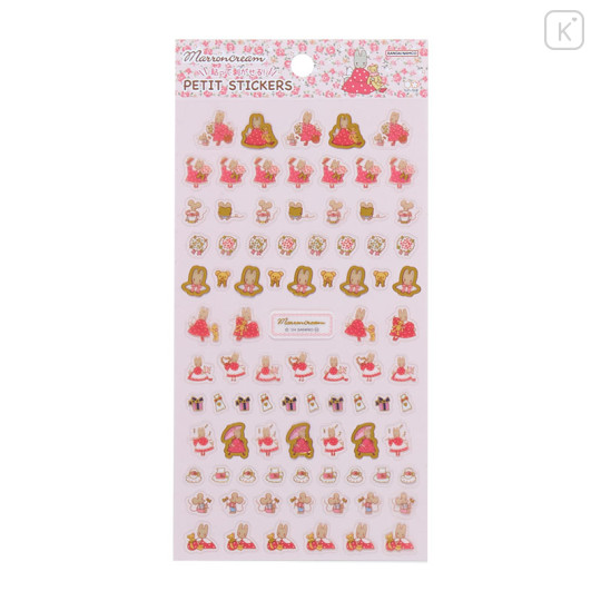 Japan Sanrio Petit Stickers - Marron Cream / Retro - 1