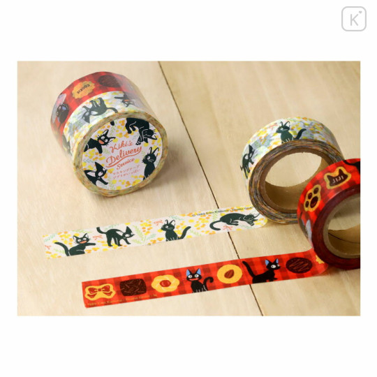 Japan Ghibli Washi Masking Tape Set - Kiki's Delivery Service / Jiji Family - 2