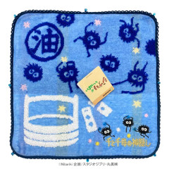 Japan Ghibli Embroidery Mini Towel - Spirited Away / Blue