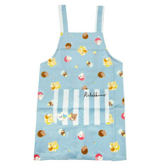 Japan San-X Children's Apron - Rilakkuma / Sweets Blue H130cm