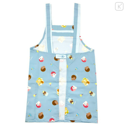 Japan San-X Children's Apron - Rilakkuma / Sweets Blue H130cm - 2