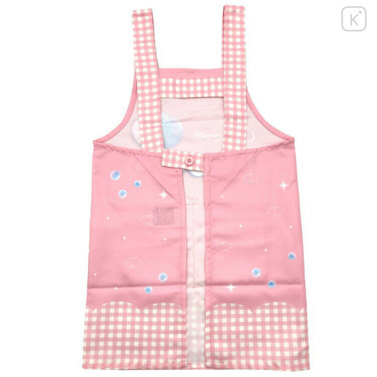 Japan Sanrio Children's Apron - Cinnamoroll / Gingham Pink H130cm - 2