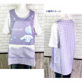 Japan Sanrio Apron - Cinnamoroll / Gingham Purple M-L - 3