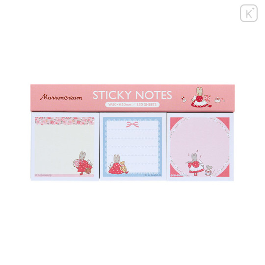 Japan Sanrio Sticky Note Memo Pad - Marron Cream / Retro - 1