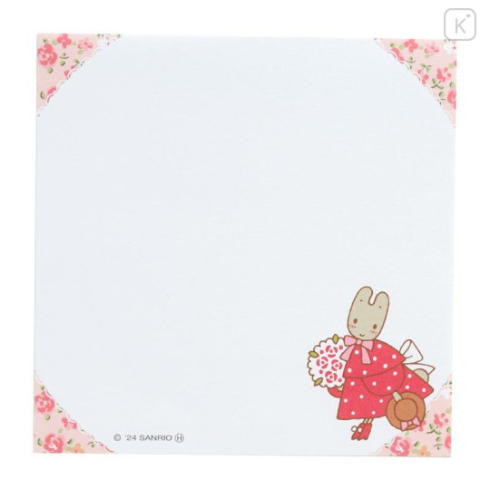 Japan Sanrio Square Memo - Marron Cream / Retro 2024 - 5