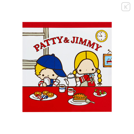 Japan Sanrio Square Memo - Patty & Jimmy / Retro 2024 - 1