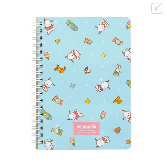 Japan Sanrio B6 Ring Notebook - Pochacco / Retro - 1