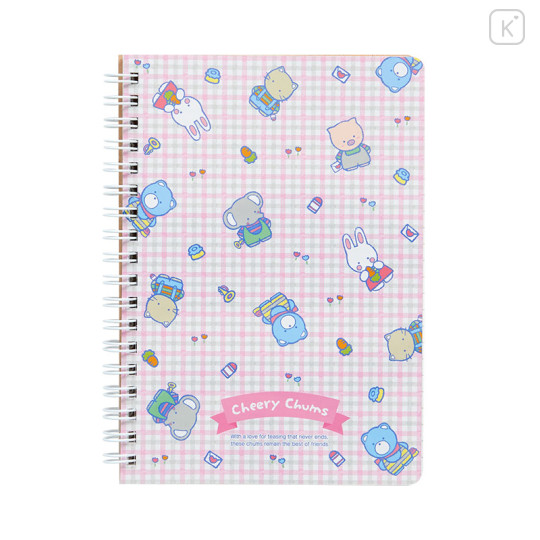 Japan Sanrio B6 Ring Notebook - Cheery Chums / Retro - 1