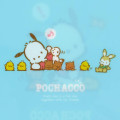 Japan Sanrio 3 Pockets A5 Clear File - Pochacco / Retro - 4