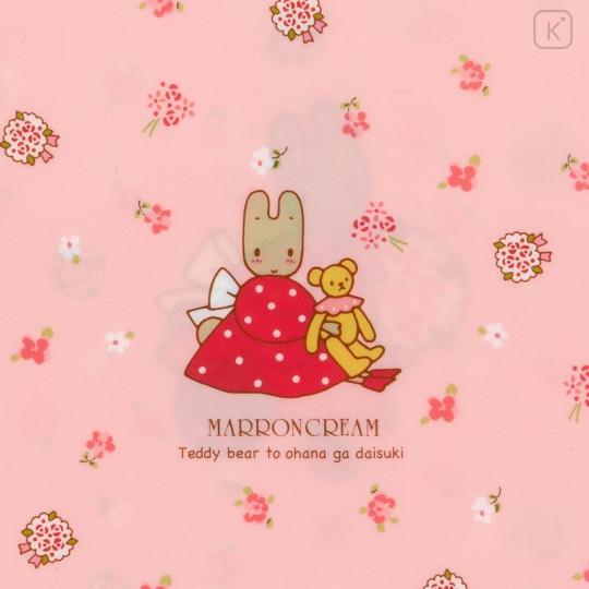 Japan Sanrio 3 Pockets A5 Clear File - Marron Cream / Retro - 4