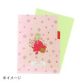 Japan Sanrio 3 Pockets A5 Clear File - Marron Cream / Retro - 5