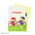 Japan Sanrio 3 Pockets A5 Clear File - Patty & Jimmy / Retro - 5