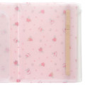 Japan Sanrio 5 Pockets A4 Clear File with Rubber Band - Marron Cream / Retro - 6