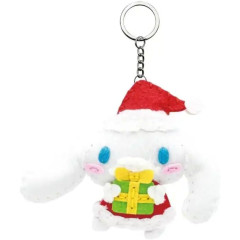 Japan Sanrio Keychain Plush Sewing Kit - Cinnamoroll / Christmas