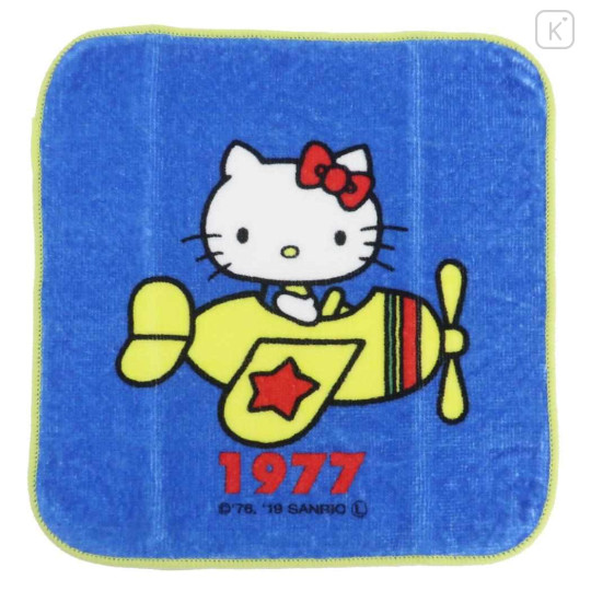 Japan Sanrio Mini Towel Handkerchief - Hello Kitty / Hello Kitty 50th Anniversary 1977 - 1